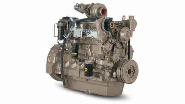 A large engine with many different parts on it.